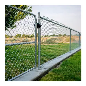 4 фута 5 футов 6 футов 8 футов ферма и поле оцинкованная Цепь забор 9 калибра стальная проволочная сетка забор