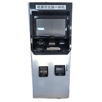 Machine de dépôt et de retrait en espèces en métal ATM-208 capable d'échanger des billets et des pièces de monnaie de différentes dénominations
