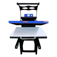 Nouvelle presse à chaud manuelle industrielle 80x100cm (32x40 po) pour sublimation AIBA G-005B Bleu – Vente en gros grand format