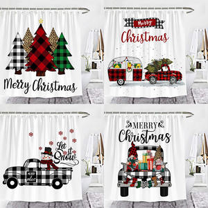 <span class=keywords><strong>Cortinas</strong></span> de baño peva impermeables personalizadas para niña, de diseño africano y americano, juegos de baño con cortina y alfombras 3D - Product Image 2