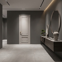 Porte coulissante en bois moderne pour intérieur, insonorisée 28 dB, étanche, finition CPL, porte poussoir-tiroir pour chambre d'hôtel