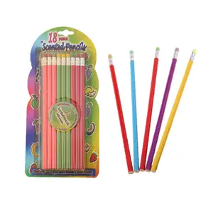 Juego de lápices estándar HB con fragancia única no tóxica, conjunto de lápices estándar HB para oficina y escuela, 2021