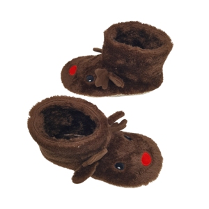 Chaussettes antidérapantes mi-tube pour nouveau-né automne et hiver épaissie éponge dessin animé chaussettes de Noël pantoufles de sol pour bébé - Product Image 5