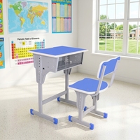 Nouveau Type de meubles de classe d'école en métal-Chaise de table de banc de laboratoire pour usage multiple dans la salle