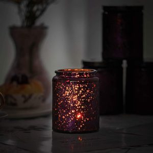 120Ml <span class=keywords><strong>250Ml</strong></span> 350Ml Màu Đỏ/Hổ Phách/Xám/Tím/Vàng/Trắng Shinning Nổi Thủy Tinh Nến Lọ - Product Image 1