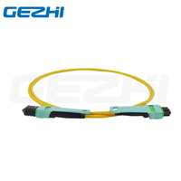 Kabel Patch Cord Fiber Optik MPO OS2 Single Mode untuk Pusat Data, Kabel Jumper Optik Kecepatan Tinggi