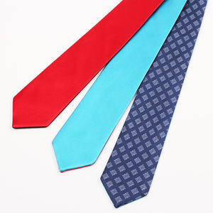 أحدث ربطات عنق اختيارية متعددة الألوان مصنوعة يدوياً من الحرير على الوجهين لرجال الأعمال والرجال - Product Image 1