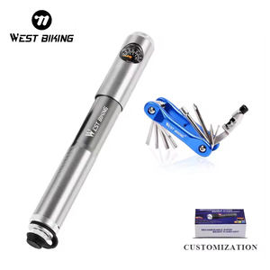 WEST BIKING – <span class=keywords><strong>Mini</strong></span> <span class=keywords><strong>pompe</strong></span> à main de <span class=keywords><strong>vélo</strong></span> 210 PSI, cadre de Cycle haute pression, pneus, <span class=keywords><strong>Mini</strong></span> <span class=keywords><strong>pompe</strong></span> de <span class=keywords><strong>vélo</strong></span>, Kit de réparation de <span class=keywords><strong>pompe</strong></span> à main - Product Image 1