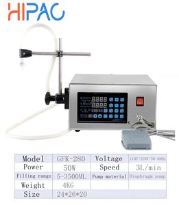 HIPAC suyu yağı, süt, bira, içecek, kozmetik, su, sıvı dolum makinesi zamanlama ve kantitatif dolum makinesi - Product Image 2