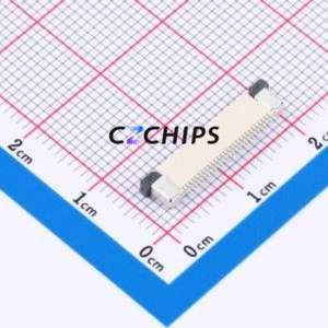 CAX-AFC07-28XCB-H2.0 FFC/FPC Connector SMD,P=0.5mm,Horizontal Mount Connector Drawer Type Bottom Contact 28P 0.5mm - Product Image 2
