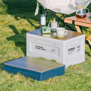 Boîte de rangement de camping extérieure carrée LYGD-A12, ouverture latérale, design pliable, 20-35L, boîte en plastique écologique pour coffre de voiture - Product Image 3