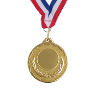 Medallas de 50 mm con Cinta, Precio Económico, Buena Calidad, Medallas Lisas Universales de Hierro para Premios, Solo 0.22 USD