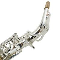 Silver Plated Eb Alto Saxophone-Professional Intermediate Instrument with Rich Sound HYM-590 Model OEM Brand