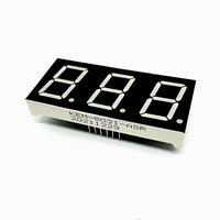 Blanc 0.8 pouces 3 chiffres 7 segments led affichage Houkem-8031-A/BW 11 broches CC CA