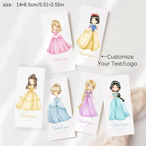 Cartes de présentation personnalisées pour accessoires capillaires, avec <span class=keywords><strong>logo</strong></span> et texte sur mesure, étiquettes d'emballage pour bijoux, idéales pour cadeaux de fête et de danse - Product Image 4