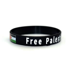 Pulsera de Silicona con la Bandera de Palestina, Personalizable con Logotipo Impreso o Grabado, Creativa e Impermeable - Product Image 2