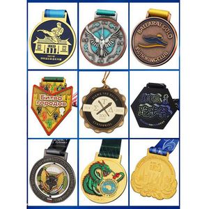 Médaille de sport en métal personnalisée or, argent, bronze avec ruban, sur mesure pour souvenir sportif - Product Image 5