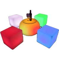 RGB Multi colore esterno luce di plastica LED cubo