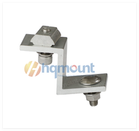 Collier de fixation en aluminium anodisé pour module solaire avec écrou coulissant 30mm 35mm 40mm, pince de fixation pour panneau PV sur rail de montage