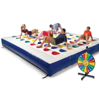Jeu de Twister gonflable géant pour enfants Backyard Summer Fun Giant Gonflable Twister Game Rental Twister