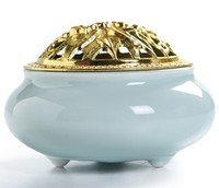 Porte-encens en céramique, brûleur d'encens, autocollant décoratif pour la maison, vente en gros, art populaire chinois fait main, livraison en 45-60 jours