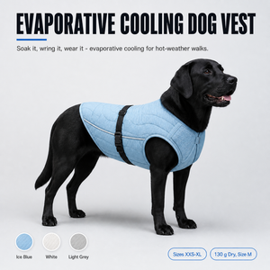 Gilet rafraîchissant par évaporation pour <span class=keywords><strong>chien</strong></span> avec coussinets de poitrine amovibles, 3 couches absorbantes et essorable sans réfrigération pour les promenades estivales et les voyages - Product Image 1