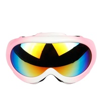 Gafas de esquí de tamaño pequeño, lentes dobles para niños, gafas de esquí de estilo a la moda, divertidas