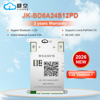JKBMS JK-BD6A24S12PD Smart BMS 8S-24S 120A 0.6A Active Balance LiFePO4 Li-ion LTO Terminal Sekrup OEM
