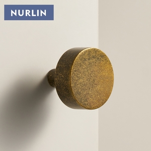 Nurlin fleur <span class=keywords><strong>de</strong></span> glace en laiton Antique en laiton massif avec traitement <span class=keywords><strong>Vintage</strong></span> rond décoratif fond armoire meubles portes boutons - Product Image 3