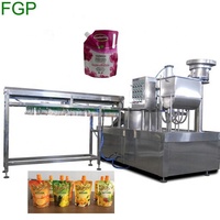 Machine de remplissage automatique avec étui à bec debout, pour le jus, le lait, l'eau boisson, doypack, avec 2/4/6 buses