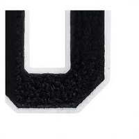 Étiquette de vêtement en feutre non tissé gaufré 3D personnalisée, forme rectangulaire, patch logo tissé découpé au laser