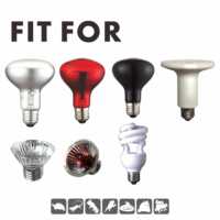 Abat-jour givré pour lampe chauffante de tortue Sulcata, pour ampoule UVB, dôme de chauffage pour tortue, directement du fabricant