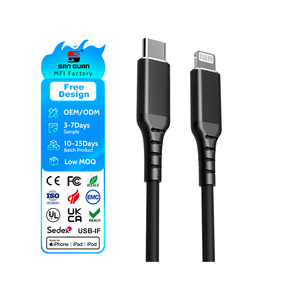 <span class=keywords><strong>Cable</strong></span> de Carga Rápida Tipo C a <span class=keywords><strong>Lightning</strong></span> con Certificación MFi, 27W PD, 12V 2.25A, Transferencia de Datos a 480Mbps, Chip <span class=keywords><strong>Original</strong></span> para <span class=keywords><strong>Apple</strong></span> iPhone 12 Pro Max - Product Image 1