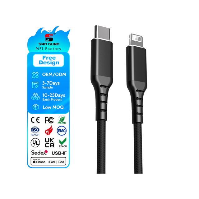 MFi Certified Type C to Lightning Cord 27W PD 12V 2.25A Fast Charge 480Mbps Transfer Original Chip for Apple iPhone 12 Pro Max