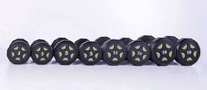 Haltères hexagonaux réglables en fonte noire avec poignées métalliques 5-115 lb – Équipement d'entraînement des bras durable, étanche, unisexe, fabriqué aux États-Unis - Product Image 6