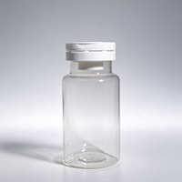 Bouteille en plastique PET à sertir pour pilules avec bouchon déshydratant intégré, emballage vide pour capsules de médicaments – Vente en gros
