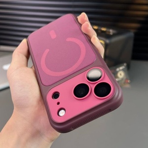 เคสโทรศัพท์แม่เหล็กแบบมีแผ่นหลังผ้าลายเท็กซ์เจอร์ ขายดี สำหรับ iPhone 18 13 14 15 16 17 Pro Max พร้อมฟิล์มกันรอยเลนส์ ป้องกันการกระแทก - Product Image 1