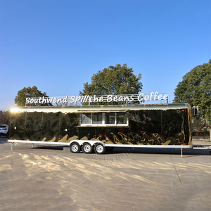 Remolque de Comida de Acero Inoxidable Chammp 2026, Camión de Comida Rápida Móvil para Pizza y BBQ, Cafetería con Cocina Completa, Carrito de Comida Rápida - Product Image 2