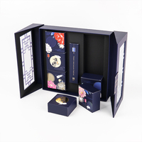 Boîte cadeau d'emballage de gâteau de lune personnalisée de luxe avec fermeture à double porte Boîte de gâteau de lune du festival de la mi-automne Boîte d'emballage personnalisée