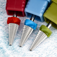 Conique tout le corps tungstène Super haute qualité aiguiser les dents zéro Vibration carbure manucure perceuse à ongles foret professionnel