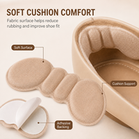 Coussinets adhésifs souples en mousse pour talons, respirants, anti-friction, empêchent le glissement du talon, pour un meilleur maintien des chaussures plates, mocassins et talons.