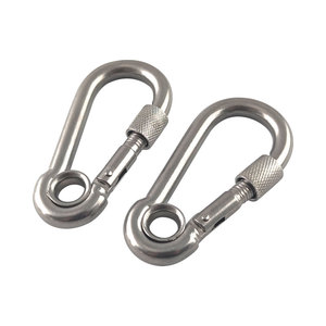 <span class=keywords><strong>Mousqueton</strong></span> en acier inoxydable DIN 5299 <span class=keywords><strong>mousqueton</strong></span> avec œillet et vis - Product Image 2