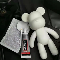 Nouveau kit de peinture au diamant créatif et tendance, ours fluide, kit d'ours en diamant, artisanat fait main pour enfants en stock
