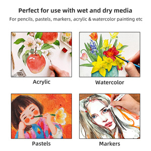 Bloc <span class=keywords><strong>de</strong></span> papier pour techniques mixtes SINOART personnalisé, 200 g/m², relié à la colle, bloc <span class=keywords><strong>de</strong></span> papier aquarelle, bloc <span class=keywords><strong>de</strong></span> dessin, bloc <span class=keywords><strong>d</strong></span>'<span class=keywords><strong>artiste</strong></span> pour techniques mixtes, <span class=keywords><strong>carnet</strong></span> <span class=keywords><strong>de</strong></span> <span class=keywords><strong>croquis</strong></span> - Product Image 5