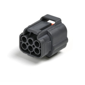 Conectores Automotrices de 6 Pines, Conector Eléctrico para Automóvil, Gris, PBT, IP20, Terminal Macho y Hembra - Product Image 3