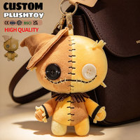 CE CPC Fabricants Personnalisés Nouvelle Tendance Boîte Mystère Peluches Halloween Patchwork Figurines Épouvantail Porte-clés en Peluche Jouets