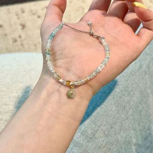 Bracelets et joncs ajustables en argent sterling 925 avec perles de morganite naturelle, design unique Dylam, pour femmes, à porter au quotidien - Product Image 3