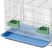 Cage à oiseaux, enclos d'élevage pliable en fil métallique électroplaqué, cage universelle multi-animaux, structure métallique robuste pour animaux de compagnie d'intérieur