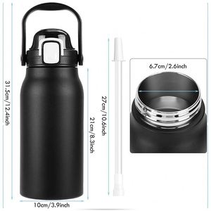 1200ml Large-capacity Vacuum Stainless <b>Steel</b> Insulated Water <b>Bottle</b> for Outdoor Travel - Product Image 6