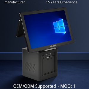 I3 i5 i7 15.6 inch Windows Android Màn hình cảm ứng máy tính để bàn đứng POS Máy tính bảng máy với USB & máy in nối tiếp Giao diện sản phẩm mới - Product Image 3